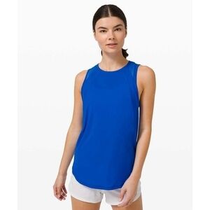 Lululemon‎ Sculpt Tank Size S Poolside Blue PLSI Mesh Reflective Details